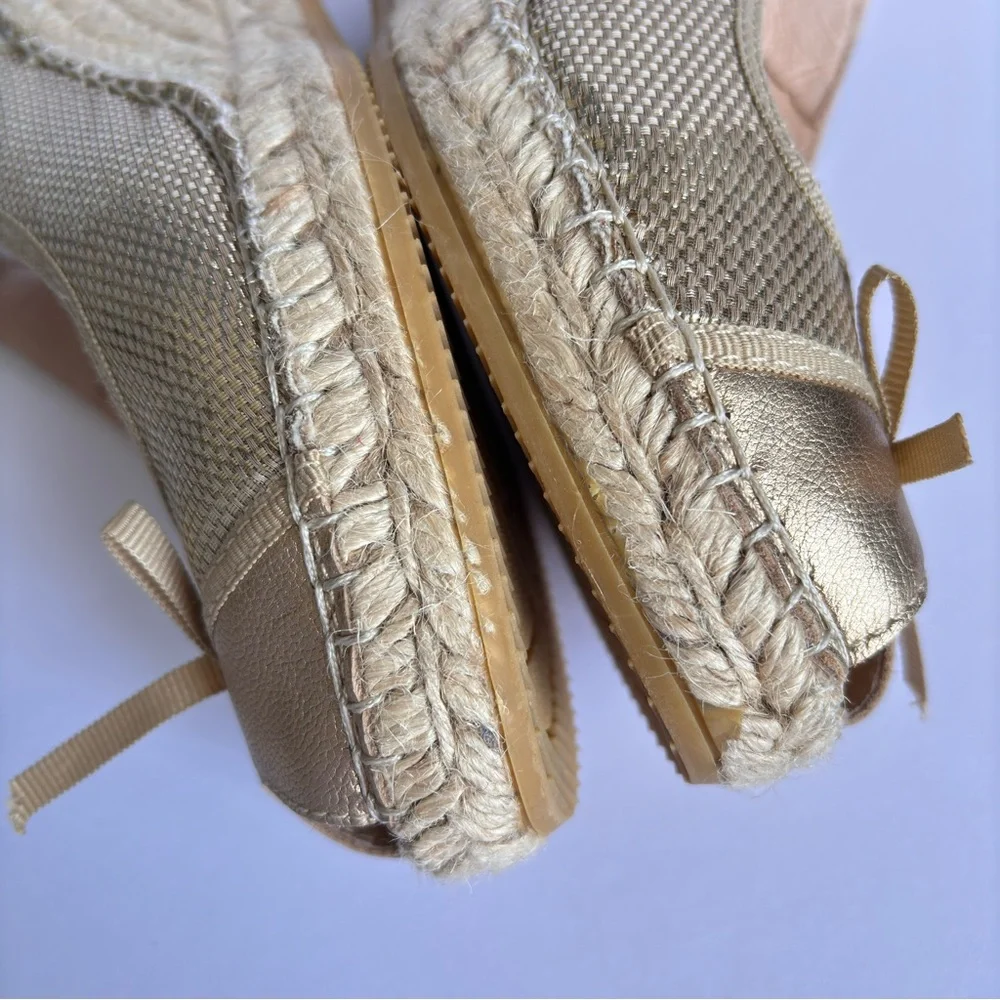 Vidorreta Sling Back Espadrille Wedges Peep Toe Size US 6 EU 36